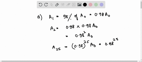 an-oscillator-with-a-mass-of-500-mathrmg-and-a-period-of-050-s-has-an-amplitude-that-decreases-by-20-56928