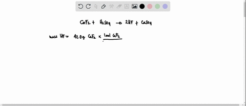 hydrofluoric-acid-hf-can-be-prepared-according-to-the-reaction-caf2-h2so4-a-2-hf-caso4-in-one-experiment-420-g-of-caf2-was-treated-with-excess-h2so4-and-a-yield-of-142-g-of-hf-was-obtained-c-91413