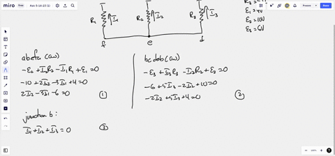 in-the-circuit-shown-r1-3-r2-2-r3-5-1-4-v-2-10-v-and-3-6-v-find-the-currents-ia-ib-and-ic-and-the-potential-difference-vaf-using-kirchhoffs-rules