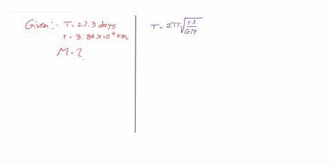 the-moon-takes-about-273-days-to-revolve-around-the-earth-in-a-nearly-circular-orbit-of-radius-384104-km-calculate-the-mass-of-the-earth-from-these-data