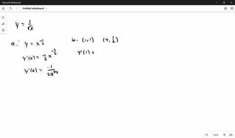 1-consider-the-curve-y-1x-a-find-the-slope-of-the-tangent-to-the-curve-at-the-point-where-x-a-b-find-the-equations-for-the-tangent-lines-through-the-points-11-and-4-12-cgraph-the-curve-and-b-51176