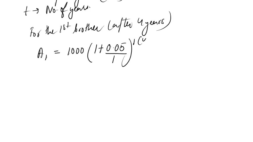 A Sum Of Rs. 1000 Is To Be Divided Among Two Brothers Such That If The ...