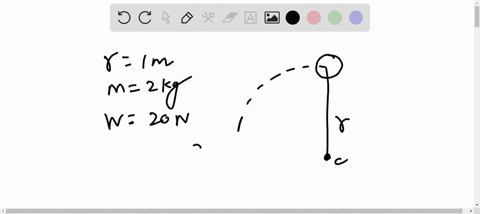 a-body-of-weight-20-n-mass-2-kg-is-moving-in-vertical-circular-motion-with-the-help-of-a-string-of-radius-1-m-and-with-a-velocity-of-5-ms-what-is-the-tension-in-the-string-at-the-highest-point-a-30-n-
