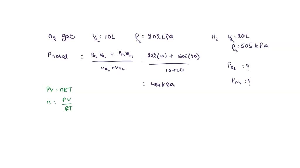 SOLVED: all oxygen gas from a 10.0-L container at a pressure of 202 kPa ...