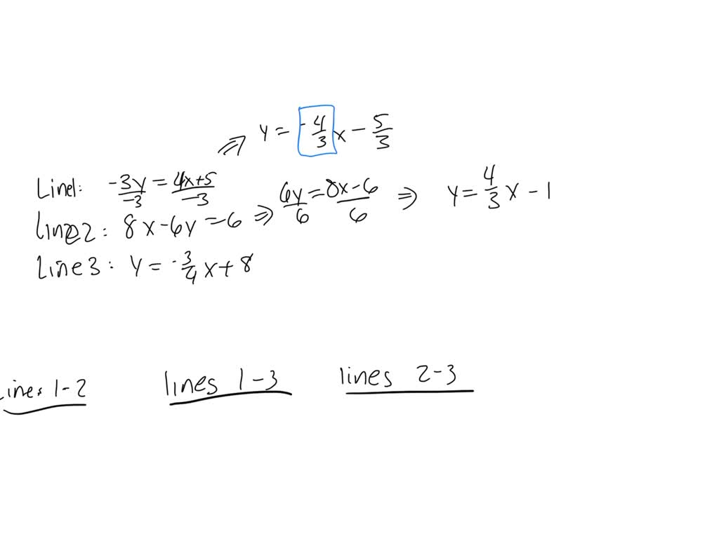 solved-the-equations-of-three-lines-are-given-below-line-1-3y-4x-5