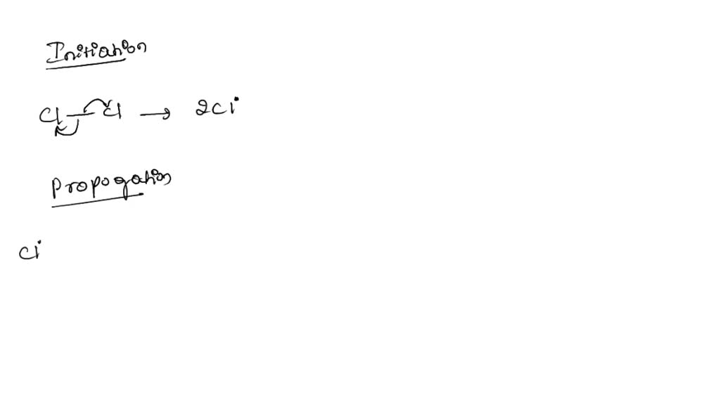 SOLVED The reaction CH3CH3+ Cl2—>CH3CH2Cl + HCl occurs in the presence