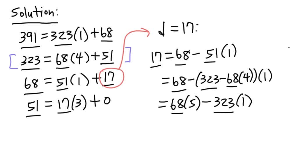 SOLVED A Find The Greatest Common Divisor Of 243 And 198 Then Also 