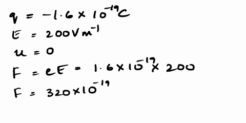 an-electron-is-placed-in-an-electric-field-and-allowed-to-accelerate-to-a-distance-of-1-m-if-the-electric-field-strength-is-e-200-v-m-what-is-the-final-velocity-of-the-electron-assuming-it-s-29412