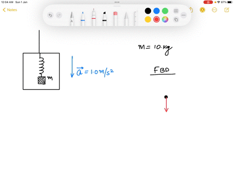 a-box-on-a-scale-in-an-elevator-an-elevator-is-speeding-up-with-an-acceleration-magnitude-a-10m-while-moving-downwards-a-100-kg-block-is-attached-to-the-spring-scale-that-is-hanging-from-the-63847
