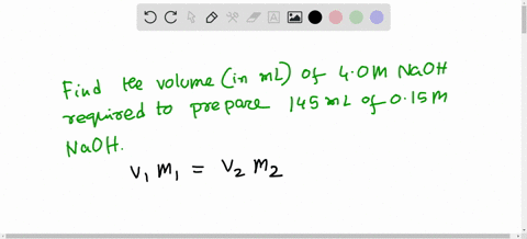 what-volume-in-milliliters-of-40-m-naoh-is-needed-to-prepare-145-ml-of-015-m-naoh-46673