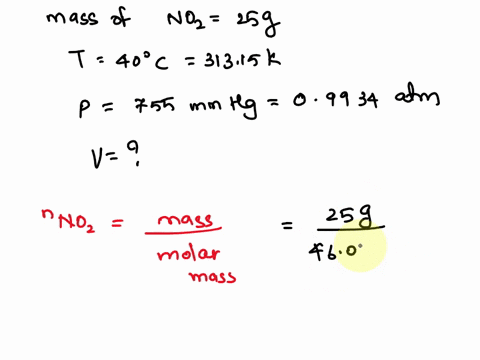 what-volume-in-l-will-25-grams-of-nitrogen-dioxide-gas-no2-occupy-at-a-temperature-of-40-c-and-a-pressure-of-755-mm-hg-r-00821-l-atm-mol-k-a-651-l-b-807-l-c-973-l-d-113-l-e-140-l-55369