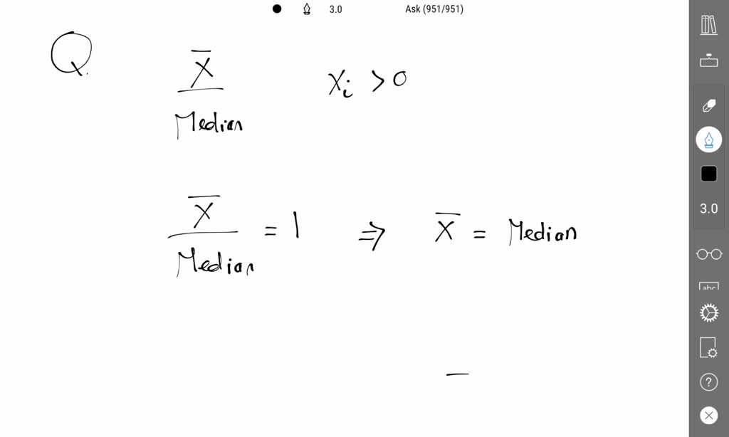 SOLVED 035 A new statistic. The statistic xbar median) can be used as median (mean of x