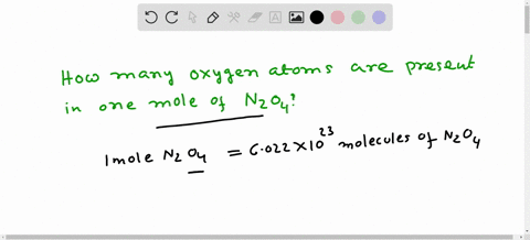 how-many-oxygen-atoms-are-present-in-one-mole-of-n2o4-molecules-44323