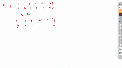 use-gaussian-elimination-to-put-the-given-matrix-into-reduced-row-echelon-form-1-1-3-2-2-6-2-9-2-13-36214