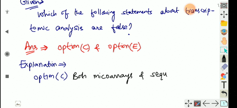 question-6-1-point-which-of-the-following-statements-about-transcriptomic-analysis-are-false-select-all-that-apply-a-targets-are-fixed-to-the-microarray-slide-and-fluorescent-probes-are-hybr-94469
