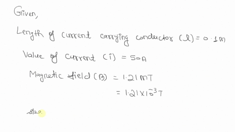 a-01m-long-conductor-carrying-a-current-of-50a-is-perpendicular-to-a-magnetic-field-of-121mt-the-mechanical-power-to-move-the-conductor-with-a-speed-of-1ms1-is-2