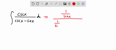 2) a) Find the indefinite integral : ∫(csc (x))/(csc (x)