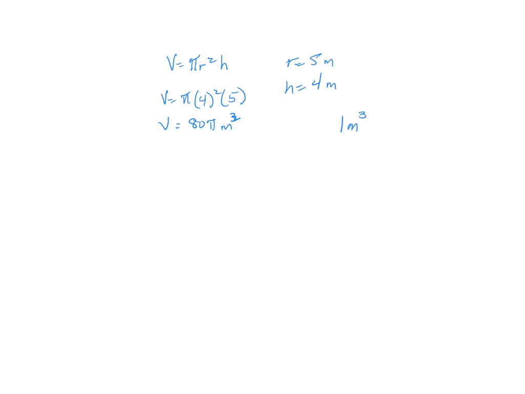 SOLVED A Cylindrical Tank Is 2m In Diameter And 3 5m In Depth if Tank solved-a-cylindrical-tank-is-2m-in-diameter-and-3-5m-in-depth-if-tank