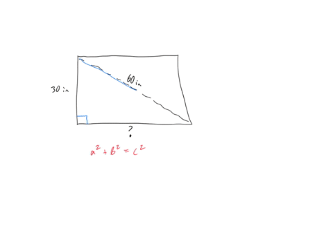 a-flat-screen-television-is-advertised-as-being-60-inches-on-its-diagonal-if-the-tv-is-30-inches-tall-then-how-wide-is-the-screen-round-your-answer-to-the-nearest-hundredth-as-needed-note-pythagorean-