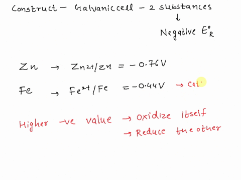 how-can-one-construct-a-galvanic-cell-from-two-substances-each-having-a-negative-standard-reductio-5-96205