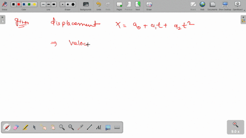 the-displacement-x-of-a-particle-along-a-straight-line-at-time-t-is-given-by-x-aa1ta2t2what-is-the-acceleration-of-the-particle