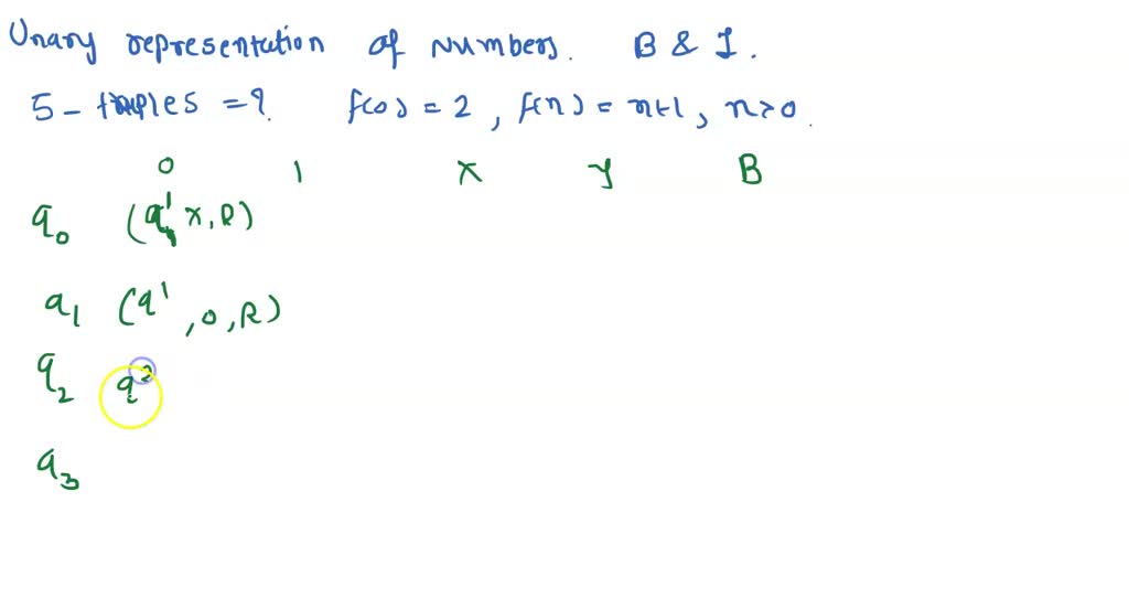 (20 Pts) Using Unary Representations Of Numbers 0 That The Only Symbols 