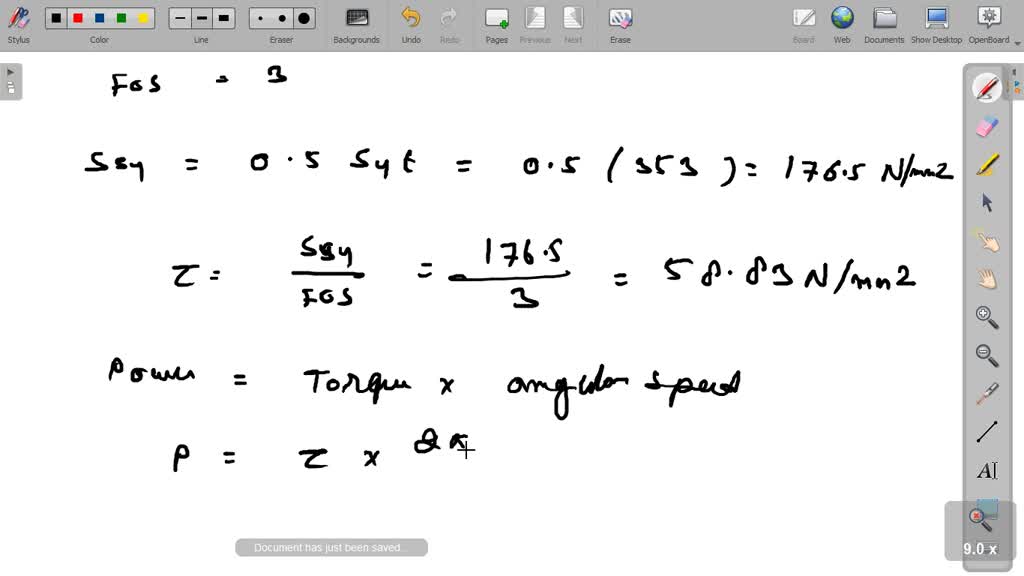 '3 A steel shaft has a diameter of 25 mm The shaft rotates at a speed