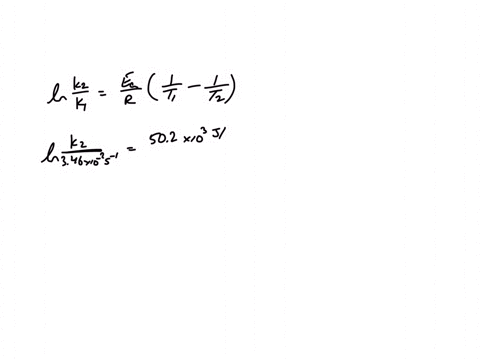for-a-first-order-reaction-with-activation-energy-of-502-kjmol-and-rate-constant-of-34610-2-s-1-at-298-k-find-rate-constant-at-350-k-66363