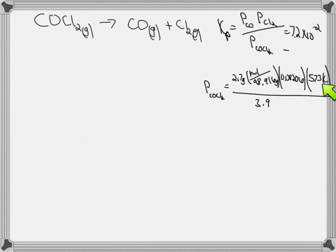 phosgene-cocl2-is-an-extremely-poisonous-gas-that-was-used-extensively-in-world-war-i-as-a-chemical-warfare-agent-at-300c-phosgene-decomposes-according-to-the-reaction-cocl2g-cog-cl2g-with-k-96027