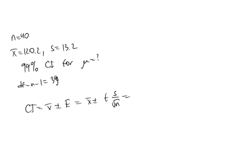 a-simple-random-sample-of-size-n-equals-40-is-drawn-from-a-population-the-sample-mean-is-found-to-be-x-overbar-equals-1202-and-the-sample-standard-deviation-is-found-to-be-s-equals-132-const-80162