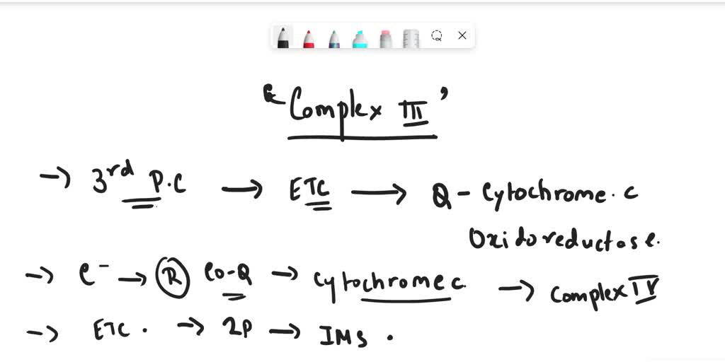 SOLVED The Q cycle in complex III describes the flow of electrons from