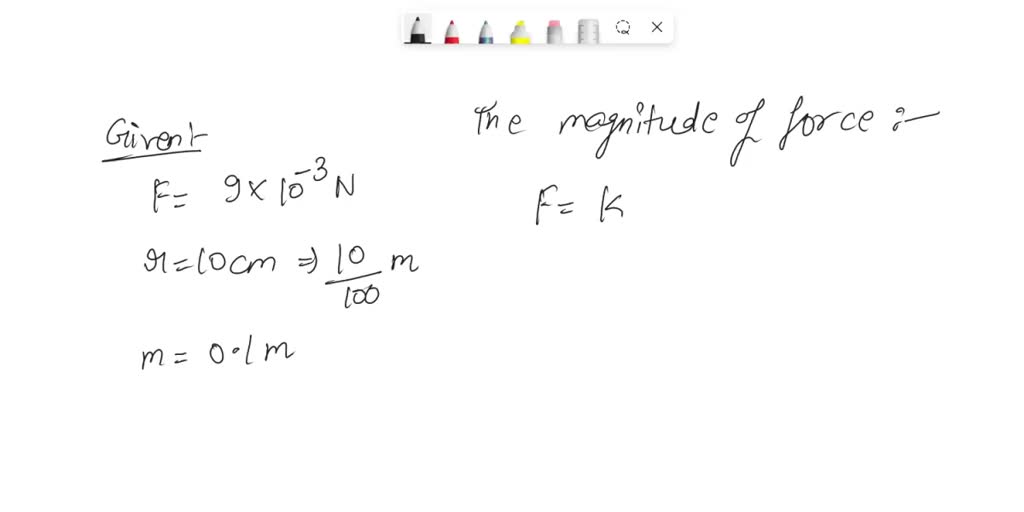 SOLVED: The repulsive force between two magnetic poles in air is 9Ã—10 ...