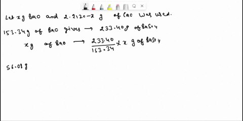 a-mixture-of-bao-and-cao-weighing-2212-g-is-transformed-into-mixed-sulfates-baso4-and-caso4-weighing-5023-g-calculate-the-number-of-grams-of-cao-and-of-bao-in-the-original-mixture-what-weigh-63725