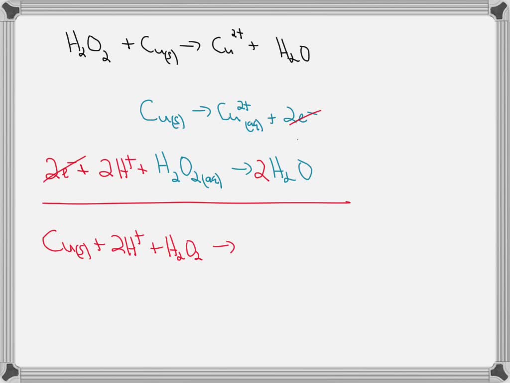 SOLVED Will hydrogen peroxide (H2O2) dissolve solid copper by