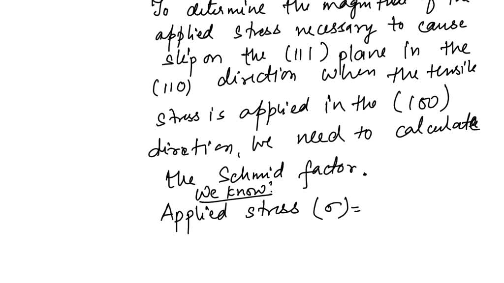 SOLVED A single crystal of a metal that has the FCC crystal structure