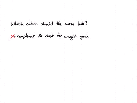 and-nurse-is-caring-for-a-client-who-has-anorexia-nervosa-which-of-the-following-action-should-the-nurse-take-complement-the-client-for-weight-gain-weigh-the-client-daily-upon-waking-allow-the-client