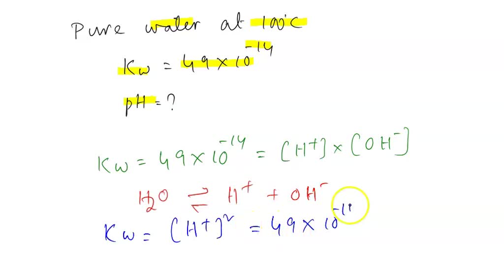 SOLVED: 5 Calculate the pH of the H2SO4 solution (a = OO) at a ...