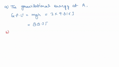 if-the-object-starts-at-point-a-what-is-the-total-energy-of-the-system-30-kilogram-object-is-placed-on-frictionless-track-at-point-and-released-from-rest-assume-the-gravitational-potential-e-34735