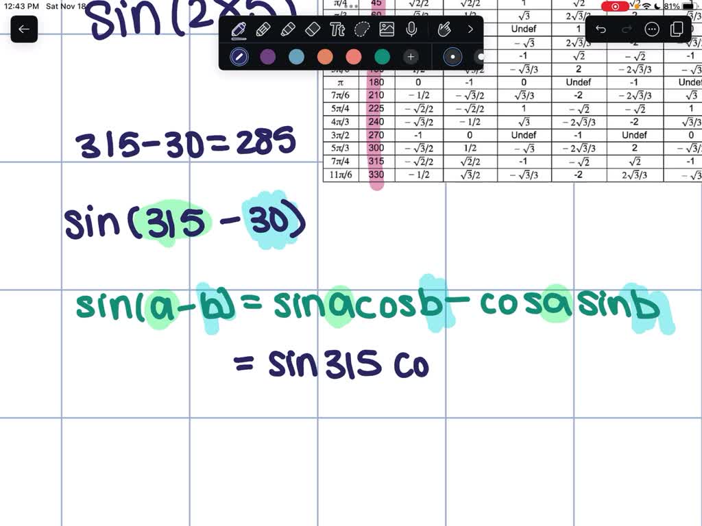 Solved use an addition or subtraction formula to find the exact value