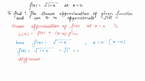 find-the-linear-approximation-of-the-function-fx-1-x-at-a-0-and-use-it-to-approximate-the-number-101-77915