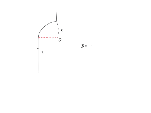 0-b-lo-i-4t-dsxr-by-using-biot-savart-law-calculate-the-magnetic-field-at-point-anp-0-to-the-steady-current-carrying-wire-segment-as-shown-in-the-figure-the-wire-consists-of-two-very-long-st-72378