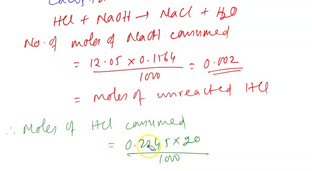 A 6g sample of CaCO3 reacts with a 20g solution of HCl, which has a 20% ...