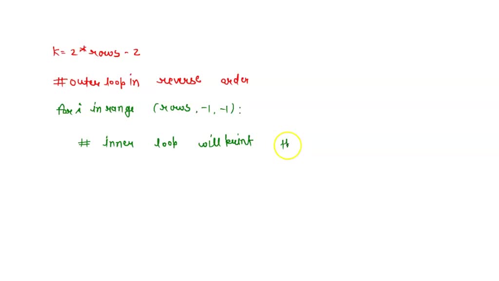 VIDEO solution: Using Python language ASCII ARTS Exercises: Draw a left ...