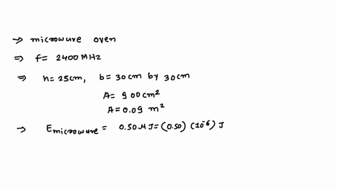 a-microwave-oven-operates-with-sinusoidal-microwaves-at-a-frequency-of-2400-mhz-the-height-of-the-oven-cavity-is-25-cm-and-the-base-measures-30-cm-by-30-cm-assume-that-microwave-energy-is-ge-95853