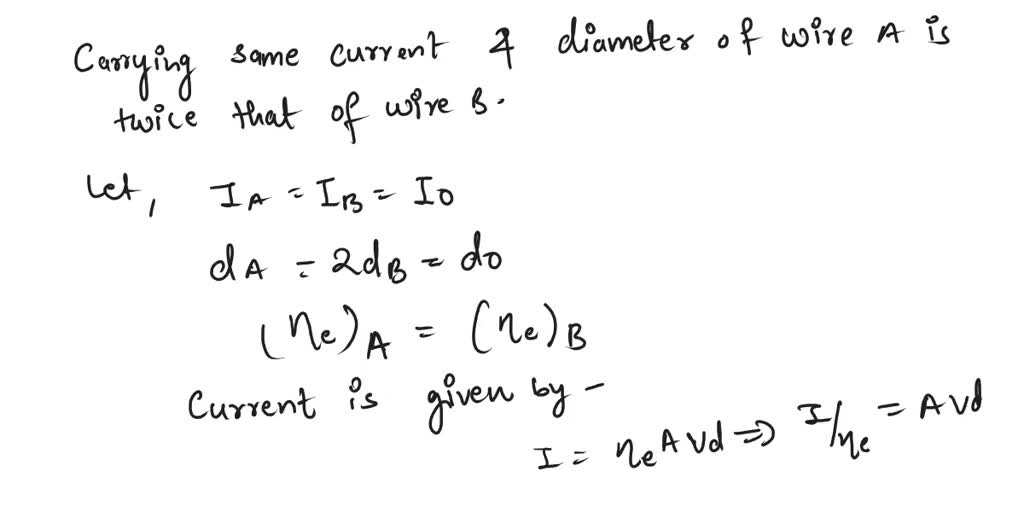 SOLVED: Wire A and Wire B are each carrying the same current. If the ...