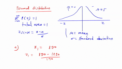 in-a-previous-test-the-distribution-of-sat-scores-is-bell-shaped-with-a-mean-of-1230-and-a-standard-deviation-of-170-a-what-percentage-of-scores-falls-between-890-and-1570-b-what-percentage-71347