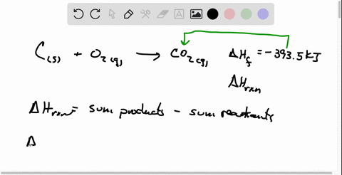 carbon-reacts-with-oxygen-to-produce-carbon-dioxide-co2-g-deltahf-3935-kjmol-according-to-the-equation-below-upper-c-s-plus-2-upper-o-subscript-2-g-right-arrow-upper-c-upper-o-subscript-2-g-08758