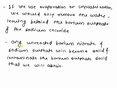 A white crystalline precipitate of barium sulfate is formed...
