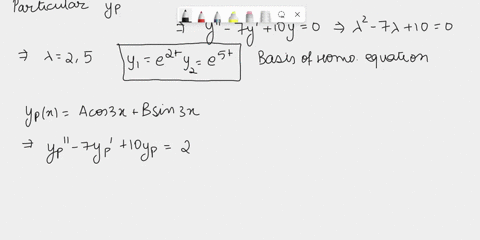 qz-a-find-the-general-and-particular-solutions-for-the-given-equation-below-by-using-the-undeterminant-coef-f-icients-method-y-er-y-7y-10y-2cos3x-y0-e-and-y-0-t-b-find-the-solution-for-the-g-56223