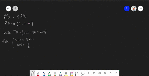 find-the-solution-of-the-differential-equation-r-t-trt-with-the-initial-condition-ro-934-where-rt-is-a-vector-valued-function-in-three-space-use-symbolic-notation-and-fractions-where-needed-93132